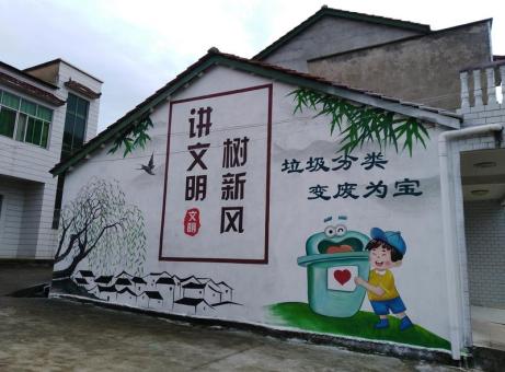 王屋墙绘是现在流行的墙体广告