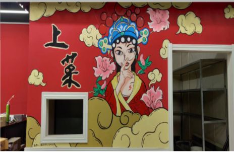 王屋墙体彩绘的发展和应用