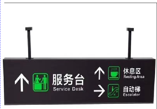 王屋吊牌灯箱制作流程。