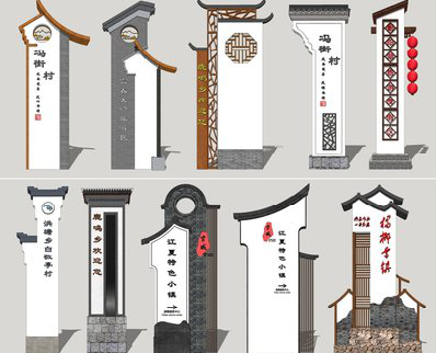 王屋美丽乡村标识标牌有哪些分类？